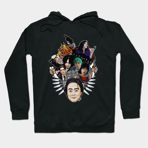 Park Chan-wook Mash-up tribute Hoodie by C.A.O.S. Crazy Amount Of Stuff